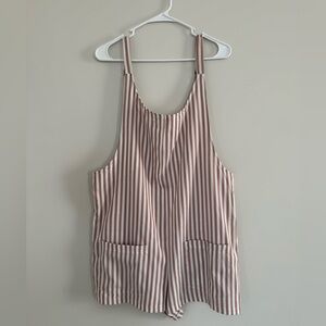 Striped Romper with Pockets